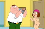 breasts family_guy glasses hat meg_griffin nipples nude peter_griffin shaved_pussy thighs 