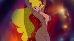  1girl blonde_hair breasts crown dragon&#039;s_lair female gan long_hair mostly_nude no_underwear princess_daphne see-through 