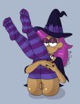 1girl enid_mettle halloween mr._chase_comix ok_k.o.!:_let&#039;s_be_heroes pussy stockings striped_legwear