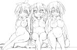  3_girls breasts edit large_breasts lucky_star multiple_girls nude pregnant 