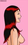  1girl breasts diraulus female marvel mary_jane_watson nipples red_hair spider-man_(series) 