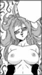1girl android_21 android_21_(human) big_breasts breasts completely_naked completely_nude dragon_ball dragon_ball_fighterz dragon_ball_super dragon_ball_super:_super_hero hentai milf monochrome naked nude shounen_jump vomi_(dragon_ball) yamamoto_(artist) yamamoto_doujin