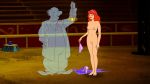  breasts daphne_blake hairband hypnosis nipples nude panties panties_removed red_hair scooby-doo shaved_pussy standing 