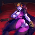  ass breasts breasts breasts chelodoy dildo long_hair nipple_piercing nipples overwatch pussy ripped_clothing shaved_pussy widowmaker wink 