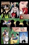 apple black_hair clothed comic disney dress kissing princess_snow_white queen_grimhilde r_ex snow_white_and_the_seven_dwarfs the_prince_(character)