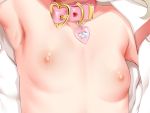  1girl 4:3_aspect_ratio akazawa_red armpit bdsm close-up collar contentious_content fate/grand_order fate_(series) female_only female_solo head_out_of_frame nipples pettanko pink_collar prisma_illya slave small_breasts topless 