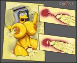  1boy 1girl breasts cydlock female male marge_simpson nipples penis pussy sex the_simpsons 