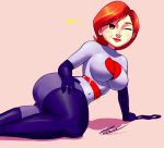  ass boots breasts disney elastigirl gloves helen_parr the_incredibles thighs wink 