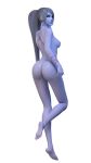  1girl 1girl 1girl 3d amelie_lacroix amiris4 ass breasts earrings female_only female_solo high_resolution jewelry legs long_hair looking_at_viewer makeup medium_breasts nude overwatch ponytail purple_skin render tied_hair very_high_resolution widowmaker_(overwatch) 