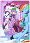  bbmbbf comic equestria_untamed friendship_is_magic my_little_pony palcomix rainbow_dash rainbow_dash&#039;s_game_of_extreme_pda rainbow_dash_(mlp) rarity rarity_(mlp) spike spike_(mlp) text twilight_sparkle twilight_sparkle_(mlp) 