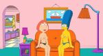  family_guy lois_griffin marge_simpson panties the_simpsons 