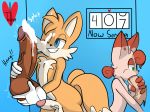  anthro ball_play big_veins counter cum deepthroat furry glory_hole handjob huge_dick maccy_(character) male miles_&quot;tails&quot;_prower oral penis sega sex taillove_(artist) testicles yaoi 