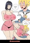  boruto_uzumaki breasts comic felsala hinata_hyuuga nipples 
