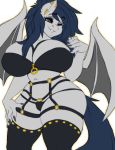  1girl 1girl anthro bat_pony big_breasts bondage_gear breasts clothed clothing furry mixideer skimpy slightly_chubby smile standing thick_thighs underwear voluptuous 