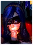  cum cum_in_mouth erection fellatio mask oral the_incredibles violet_parr 