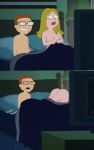  american_dad ass ass_up bed bedroom fellatio francine_smith incest mom_son mother_&amp;_son steve_smith 