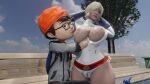 3d 3d_animation big_ass big_breasts breast_grab breast_hold breast_squeeze breast_sucking breasts breasts_out_of_clothes breasts_outside infinit_eclipse milf milf_vs_boy milfs milftoon one-piece_swimsuit power_girl
