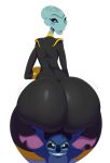  1girl alien big_ass butt_grab duo grand_councilwoman huge_ass lilo_and_stitch male smile sssonic2 stitch 
