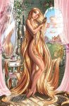  big_breasts breasts female hair_censor j._scott_campbell nei_ruffino nude rapunzel solo 
