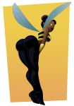  ass bee_girl big_ass big_breasts breasts bumblebee dat_ass dc dc_comics dcau female looking_at_viewer looking_back ravenravenraven solo teen_titans wasp_waist 