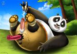 anal_penetration caught cum dildo_in_ass kung_fu_panda palcomix po rear_deliveries ripped_clothing shocked_expression