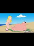 american_dad animated beach breasts crossover family_guy francine_smith gp375 peter_griffin small_penis sound