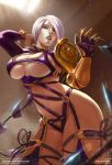  1girl alluring big_breasts breasts cleavage female_only isabella_valentine koshio looking_at_viewer soul_calibur underboob 