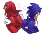  2017 2boys 5_fingers animal_ears anthro anthrofied anus ass ass_to_ass backsack big_ass big_butt black_nose blue_fur canine clothing duo echidna femboy girly gloves green_eyes heart hedgehog huge_ass huge_butt knuckles_the_echidna long_hair male mammal monotreme nude perineum presenting presenting_hindquarters purple_eyes red_fur sega simple_background sonic_(series) sonic_team sonic_the_hedgehog spread_butt spreading squish_(artist) tail testicles thick thick_ass thick_thighs video_games white_background white_gloves wide_hips yaoi 