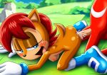  archie_comics bbmbbf knuckles_the_echidna mobius_unleashed palcomix sally_acorn sega sonic_(series) sonic_the_hedgehog_(series) tagme 