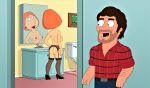 ass breasts erect_nipples family_guy garter_belt gp375 handyman high_heels jamie_(family_guy) lois_griffin mirror_reflection nude repair_man stockings thighs
