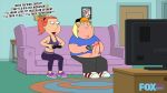  big_penis chris_griffin family_guy foxdarkedits incest lois_griffin playing_video_games 