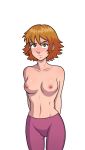  1girl breasts female irma_lair no_bra pants partially_clothed topless transparent_background w.i.t.c.h. 