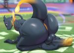  angry anus big_ass big_penis big_testicles male_only mewtwo nude outside pokemon pokken_tournament 