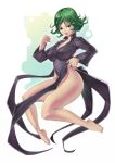 1girl big_breasts bokuman bottomless breasts cleavage female female_only one-punch_man solo solo_female tatsumaki