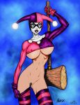  1_girl 1girl batman_(series) colored dc dc_comics deacon_black female female_only harleen_quinzel harley_quinn solo 