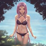  fate/stay_night fate_(series) long_hair pink_hair rider swimsuit water 