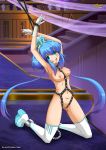  1girl aoki_lapis bbmbbf blue_eyes blue_hair female_only palcomix slavetoon slavetoon* solo_female source_request vocaloid 