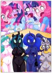  bbmbbf breasts equestria_untamed lesbian_bed_death_makes_lesbians_go_crazy_(comic) my_little_pony nude palcomix pinkie_pie princess_celestia princess_luna pussy queen_chrysalis tagme twilight_sparkle zecora 