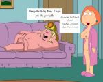  breasts chris_griffin family_guy huge_penis incest lois_griffin mother_and_son open_robe 