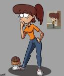  1girl 1girl aged_up autart clothed clothes_swap lynn_loud nickelodeon older standing the_loud_house 