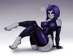  ass big_ass big_breasts breasts darknud dc dc_comics dcau female leotard looking_at_viewer nipples non-nude raven_(dc) solo teen_titans 