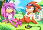 archie_comics bbmbbf julie-su mobius_unleashed palcomix sega shade_the_echidna sonic_(series) sonic_the_hedgehog_(series) wet_clothes 
