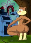  a-fitzga anthro areola ass back back_view bare_shoulders barefoot big_ass breasts completely_nude dat_ass feet grass hammer machine nipples no_tail nude nude sandy_cheeks seductive seductive_eyes seductive_look seductive_smile sexy spongebob_squarepants squirrel tools tree wrench 