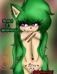 belly_button_piercing breach_the_hedgehog fan_character green_fur mobianrebel nude pussy scars seductive_smile sonic_oc tattoo_near_pussy womb_tattoo