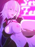  1girl 1girl arm_support asymmetrical_legwear bent_knees big_breasts bikini bikini_aside black_bikini black_jacket black_outfit black_swimsuit blush bouncing_breasts breast_slip breasts censored censored_penis censored_vagina cleavage collar coro_(artist) dark-skinned_male fate/grand_order fate_(series) female_focus gif gif hair_between_eyes jacket jeanne_d&#039;arc_(alter) jeanne_d&#039;arc_(alter)_(swimsuit_berserker) jeanne_d&#039;arc_(fate) jeanne_d&#039;arc_(fate)_(all) large_filesize leg_lift light-skinned long_hair long_sleeves moaning mosaic_censoring navel nipples one_breast_out_of_clothes open_clothes open_jacket open_mouth pussy sex single_thighhigh solo_focus spread_legs standing standing_on_one_leg standing_sex stockings swimsuit thrusting vaginal white_hair 