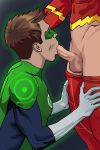  barry_allen dc_comics duo erect_penis erection fellatio green_lantern hal_jordan half-dressed half_naked half_nude justice_league licking_penis male male/male male_human male_only multiple_boys multiple_humans oral penis_in_mouth penis_lick sex sucking_penis the_flash yaoi 