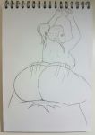  1girl ass big_ass breasts brigitte_lindholm dat_ass from_behind mr-blue overwatch sex sketch 