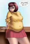 bbw chubby glasses miniskirt plump pregnant scooby-doo sweater thighs velma_dinkley 