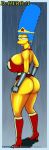 ass boots gloves huge_breasts marge_simpson the_simpsons thighs 