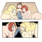  dipper_pines erection erection_under_clothes frostbiteboi gravity_falls imminent_fellatio imminent_sex looking_at_viewer nude pacifica_northwest themanwithnobats threesome wendy_corduroy 